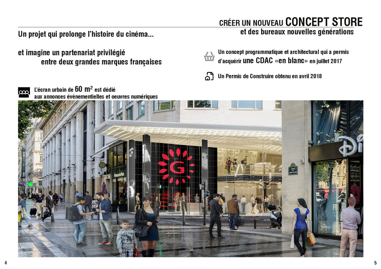 Pr&eacute;sentation du projet 50 Avenue des Champs-Elys&eacute;es — © Loci Anima