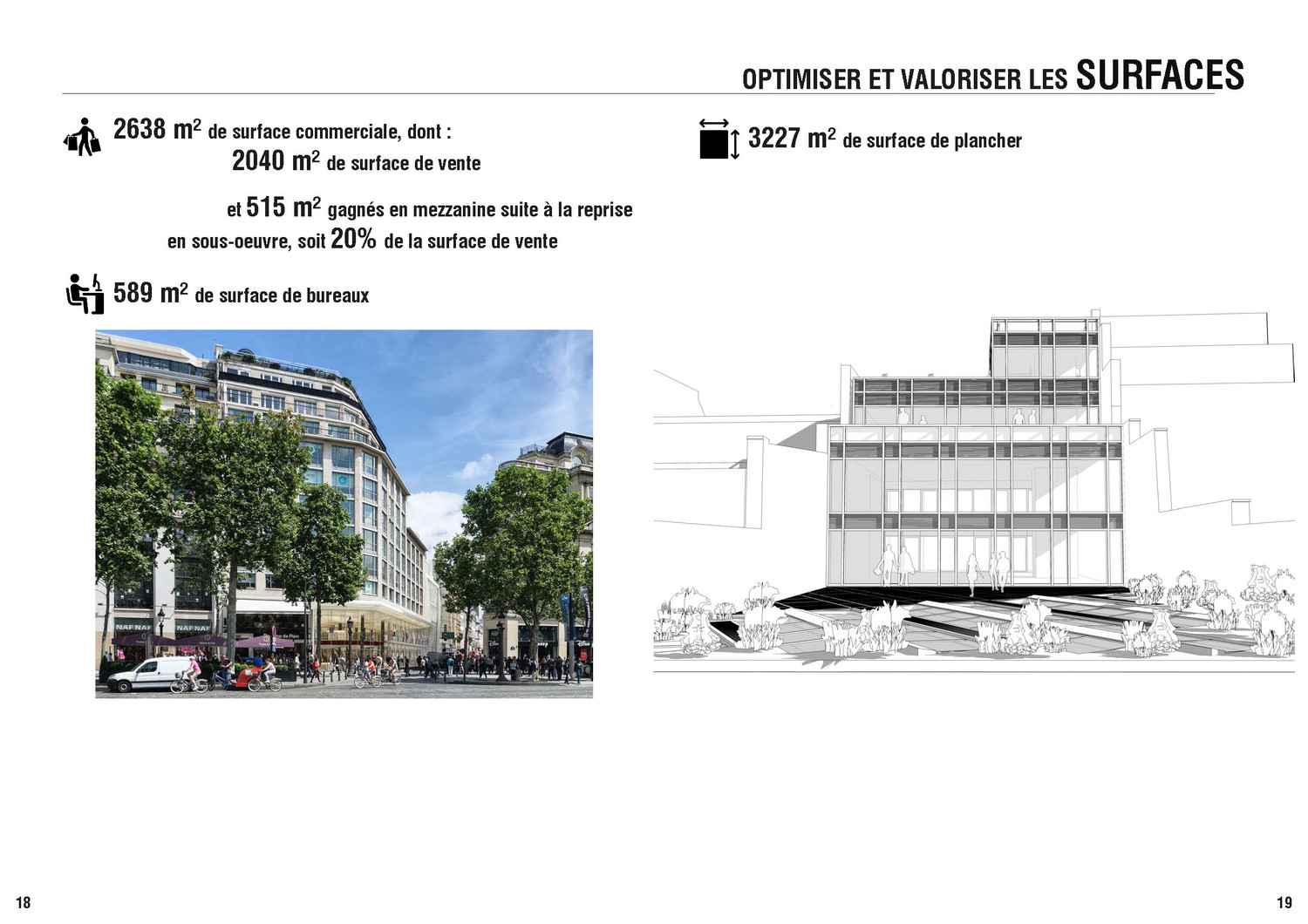 Pr&eacute;sentation du projet 50 Avenue des Champs-Elys&eacute;es — © Loci Anima
