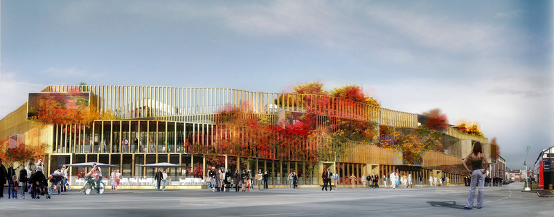 EMGP Commerces et jardins suspendus, Aubervilliers — © Loci Anima