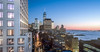 Urban Fractal Tower, New York, Greenwich West - downtown sunset and Hudson river views — © Loci Anima