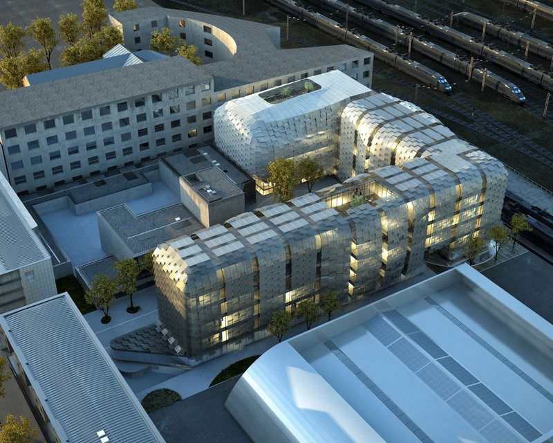 Offices and Gymnasium in Bercy, Paris — © Loci Anima