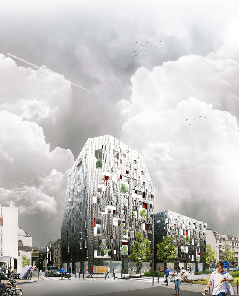 Housing at Charles-de-Gaulle, Colombes — © Loci Anima