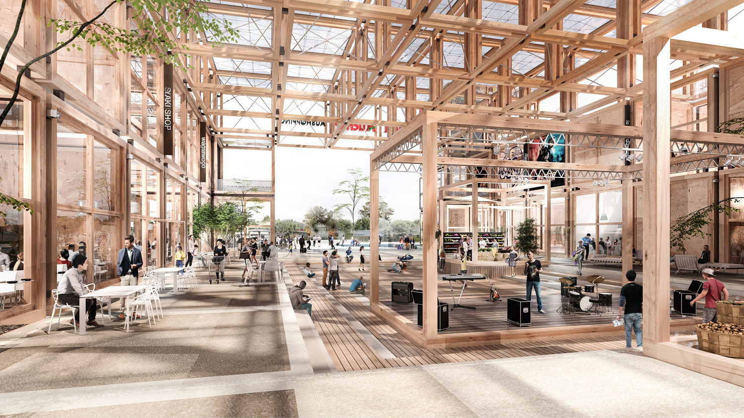 Galerie Marchande Auchan, Roncq — © Loci Anima