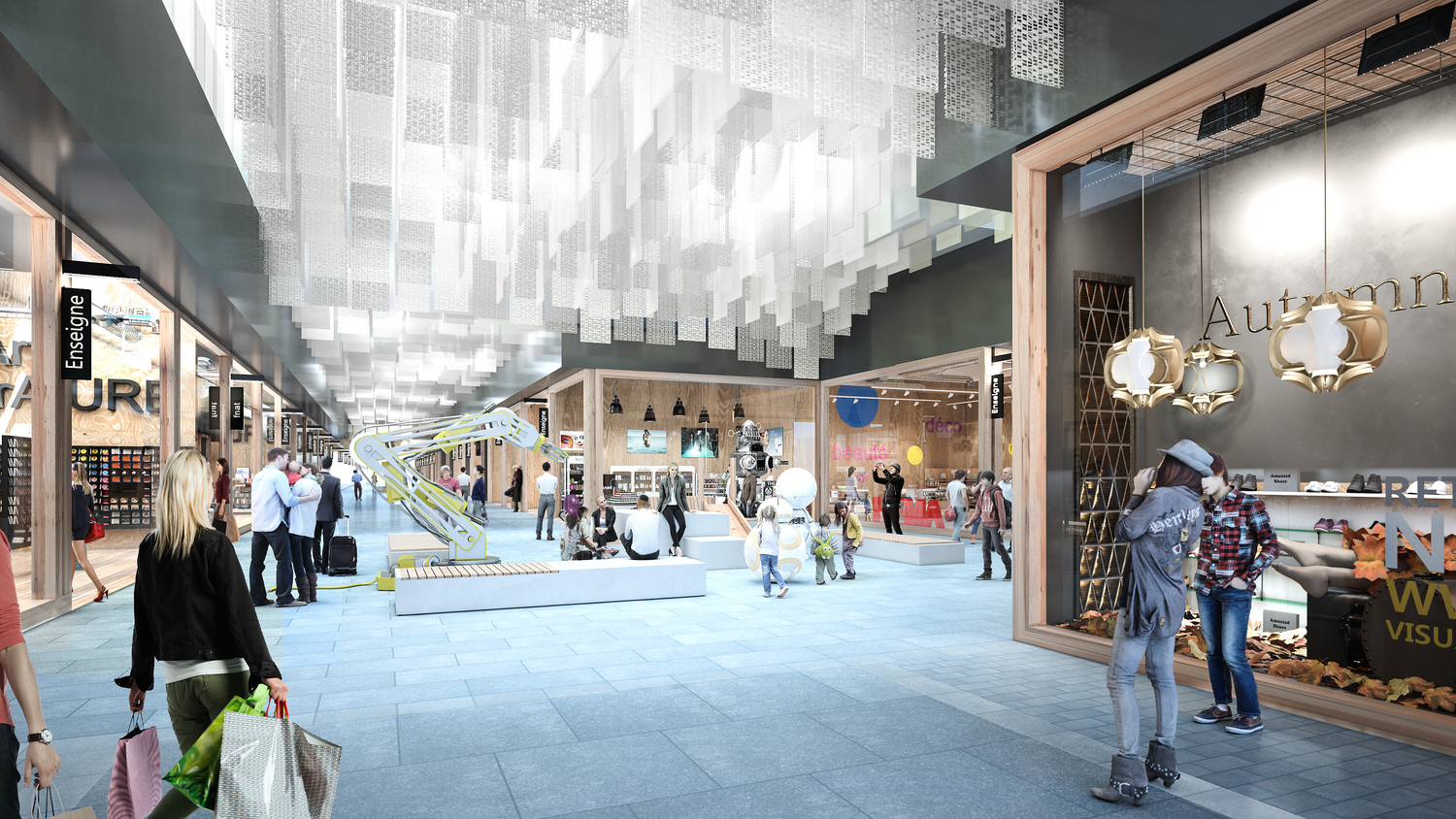 Galerie Marchande Auchan, Roncq — © Loci Anima
