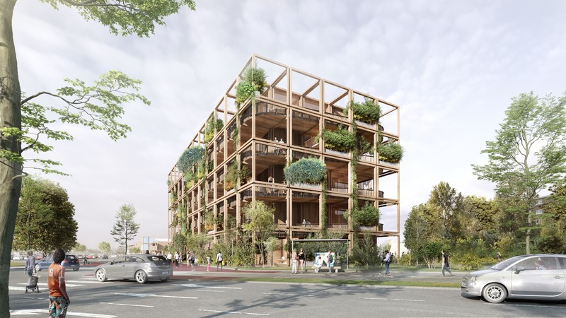 Health hub &laquo;L&rsquo;arbre de vie&raquo;, &agrave; Roncq — © Loci Anima